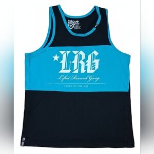 LRG Blue and Black Men's Shirt